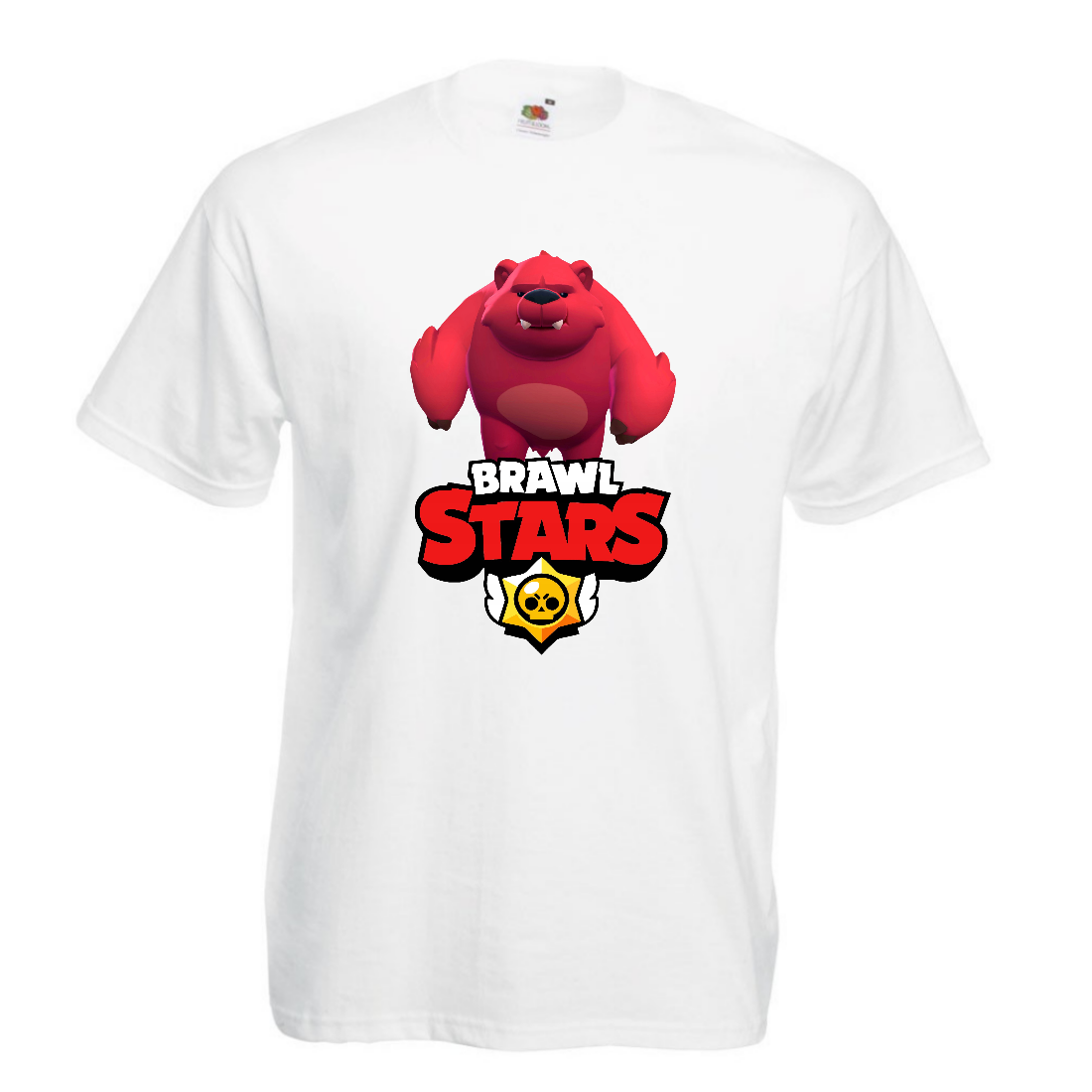 

Футболка детская Бравл Старс Медведь Ниты (Brawl Stars Nita) белая 152 см