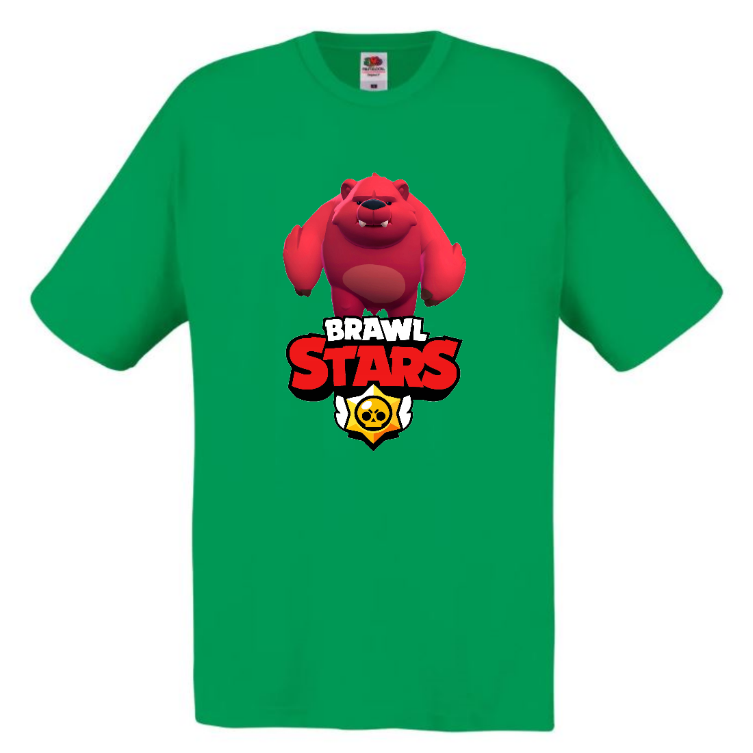 

Футболка детская Бравл Старс Медведь Ниты (Brawl Stars Nita) зеленая 164 см