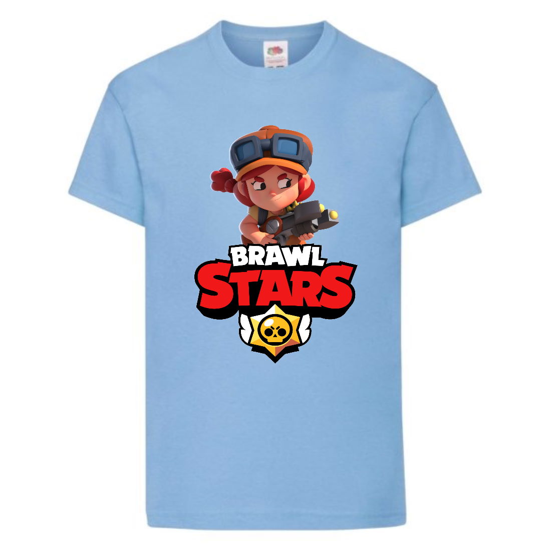 

Футболка детская Бравл Старс Джесси 2 (Brawl Stars Jessie) светло голубая 164 см