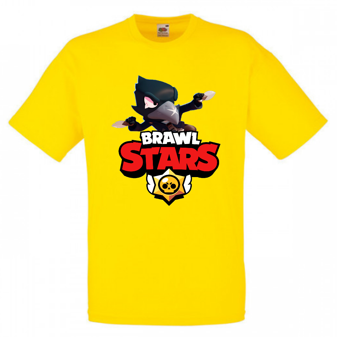 

Футболка детская Бравл Старс Ворон 2 (Brawl Stars Voron) желтая 152 см