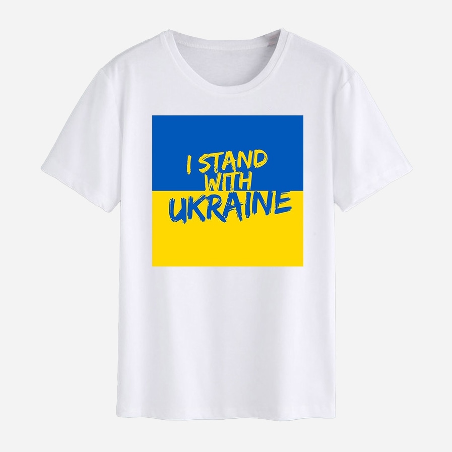 Акция на Футболка Love&Live I stand with Ukraine-2 LLP01509 L Біла от Rozetka