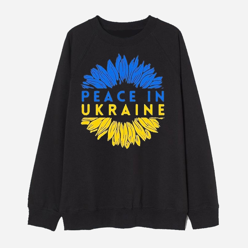 Акция на Світшот Love&Live Sunflower of peace LLP01567 L Чорний от Rozetka