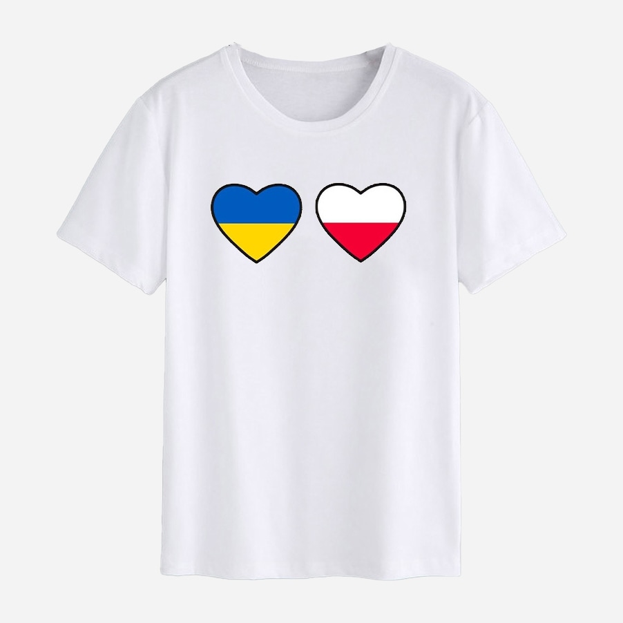 Акція на Футболка Love&Live Ukraina Polska LLP01595 L Біла від Rozetka