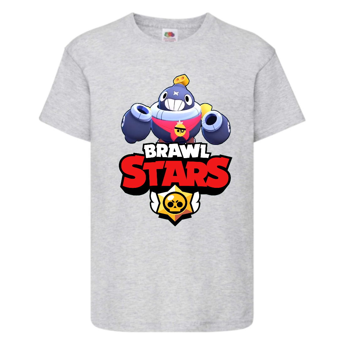 

Футболка детская Бравл Старс Тик (Brawl Stars TIK) серая (BS gr-6) 164 см
