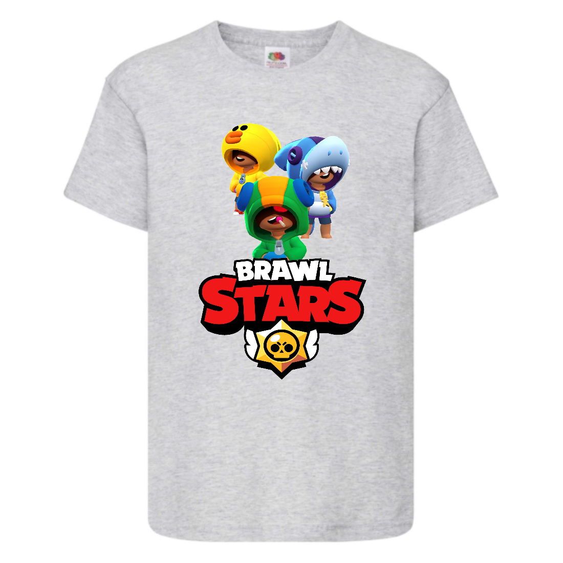 

Футболка детская Бравл Старс Три Лиона (Brawl Stars 3 Lion) серая (BS gr-7) 152 см