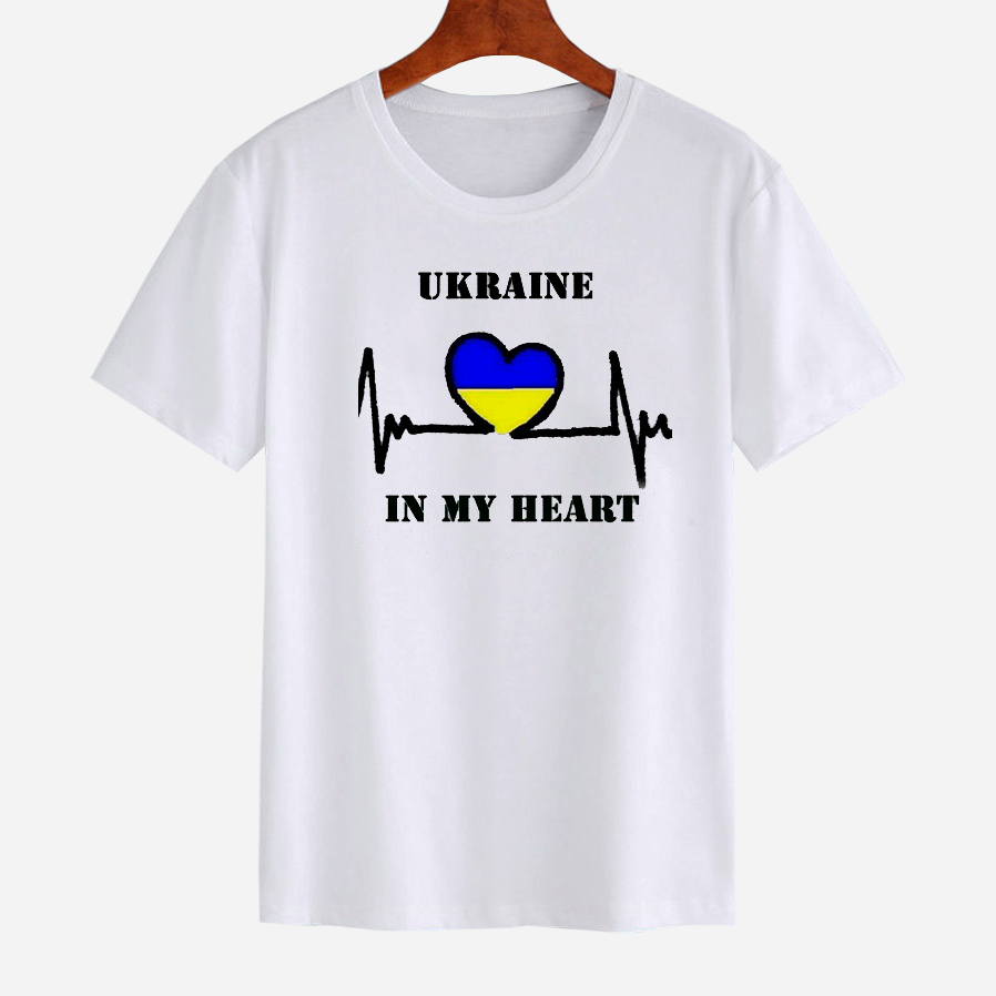 Акція на Футболка жіноча Love&Live Ukraine in my heart-2 LLP01579 S Бiла від Rozetka