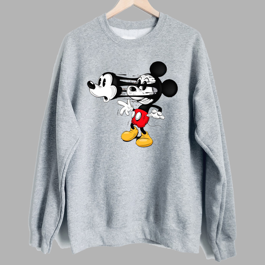 Акція на Світшот Love&Live Mickey is crazy LLP02331 L Сірий від Rozetka