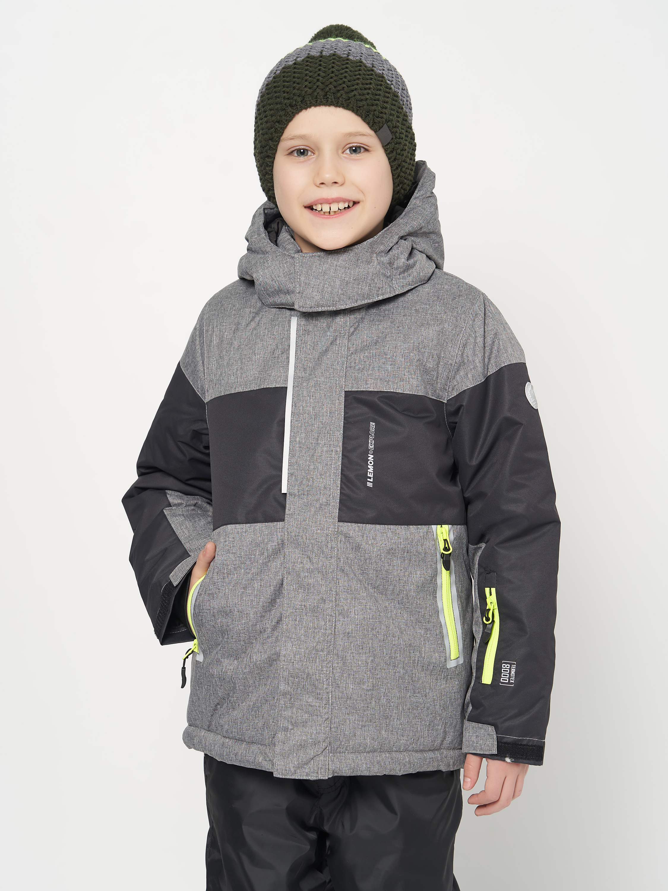 Акція на Куртка зимова гірськолижна Lemon Outerwear Snowboard Boy ZL2152108OSB-019 128 см від Rozetka