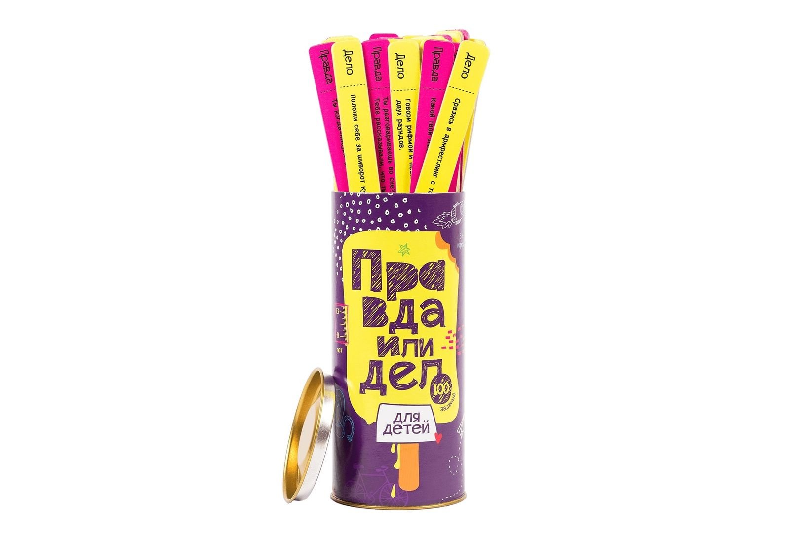 

Настольная игра "Правда или Дело.Для детей" Fun Games Shop размеры коробки7 х 7 х 16 см см