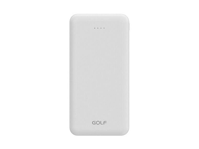 Зовнішній аккумулятор (павербанк) Golf P200 10000mAh 10W White фото