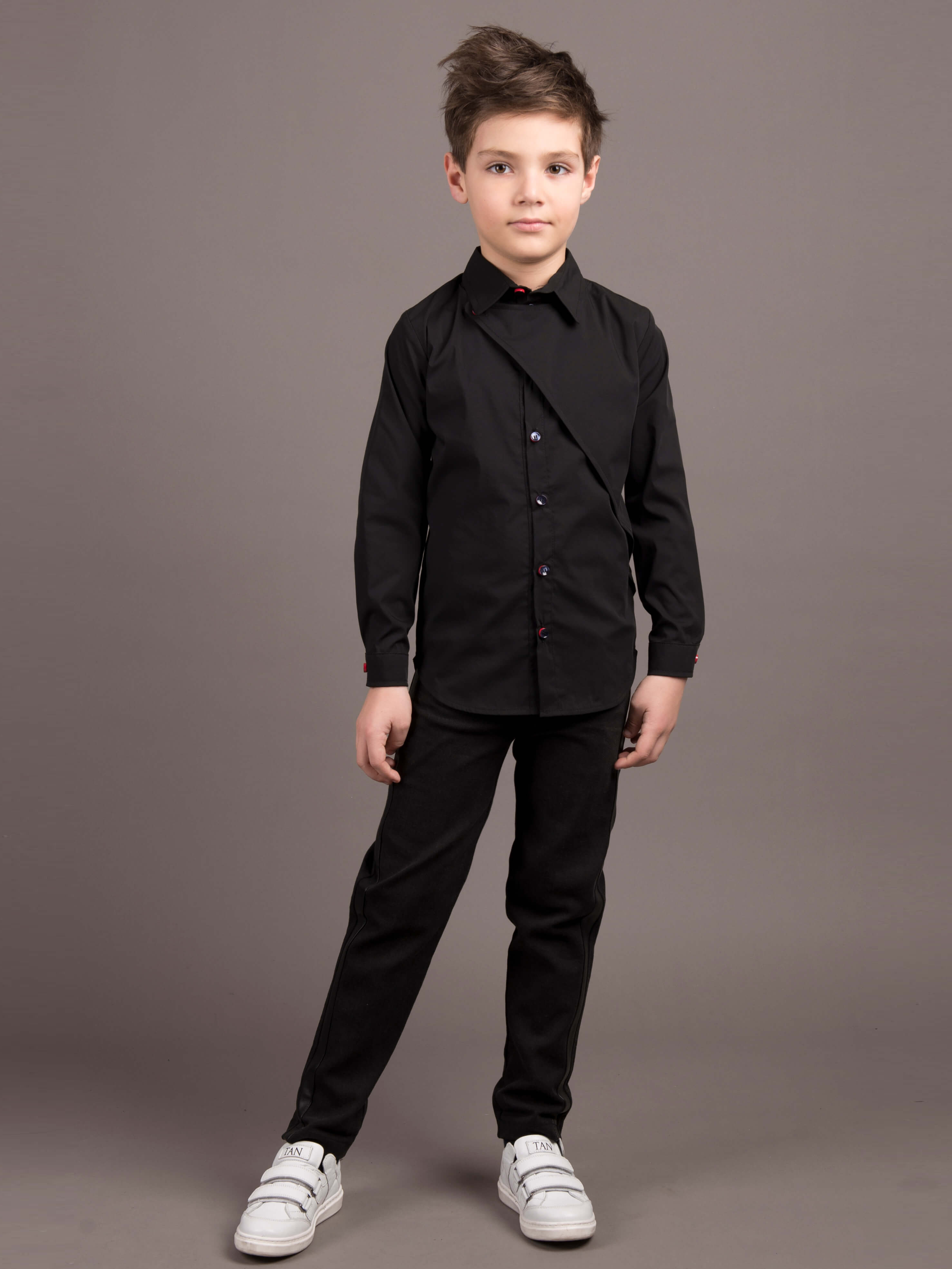 

Рубашка ANDRE TAN Kids K30027P 122-128 см Черная