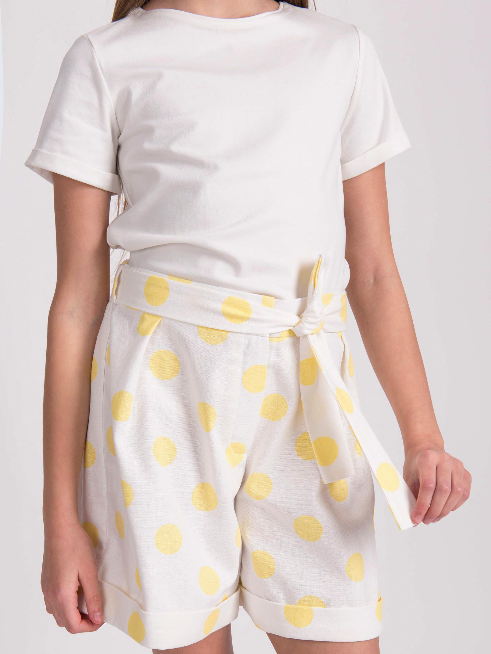 

Шорты ANDRE TAN Kids K40070 140-146 см Бело-желтые