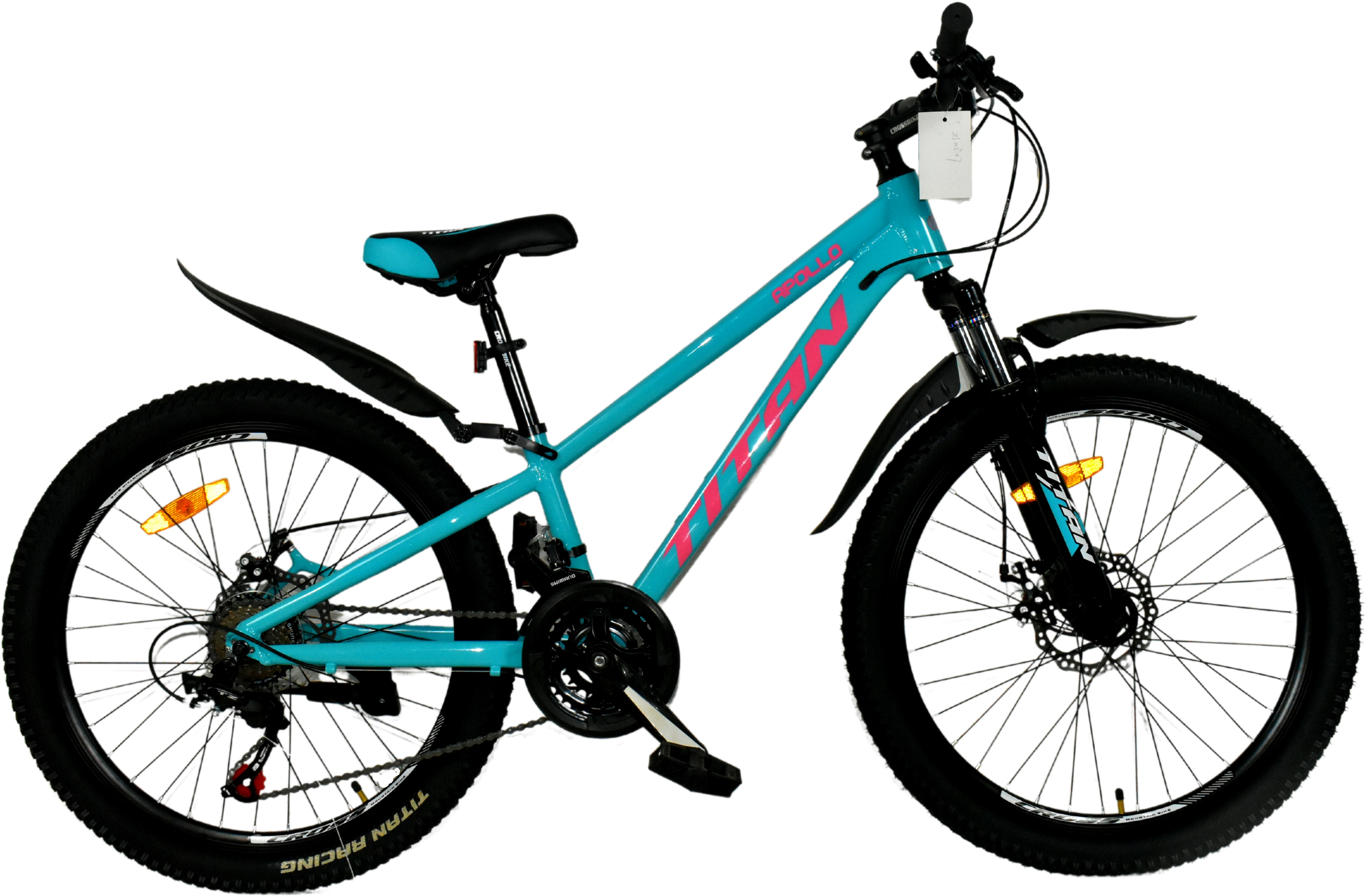 Велосипед Titan 24" Apollo 2023 Рама-11" turquoise-pink (24TJA-004638 ...
