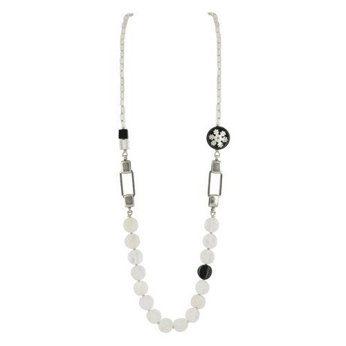 

Колье Nature Bijoux из белого перламутра горного хрусталя и черного рога CRISTAUX (15-19401)
