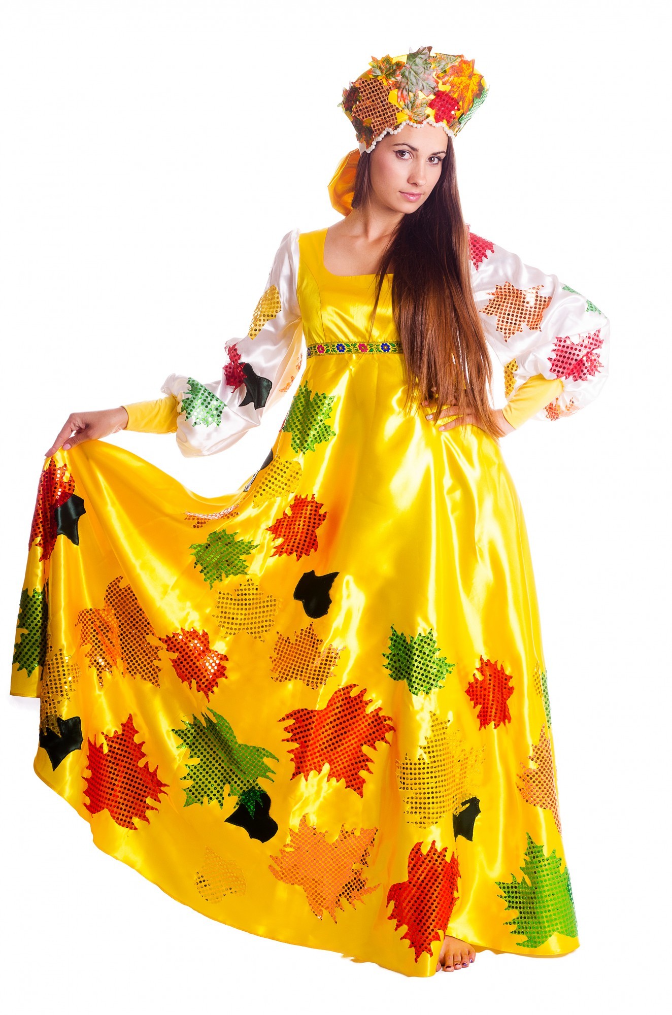 

Карнавальный костюм Балаган Осени народный, Карнавальный костюм Балаган Осени народный 52-54