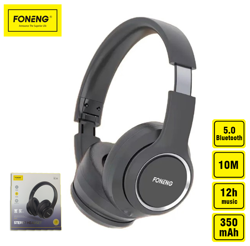 Наушники беспроводные с шумоподавлением FONENG Headset BL50 купить в ...