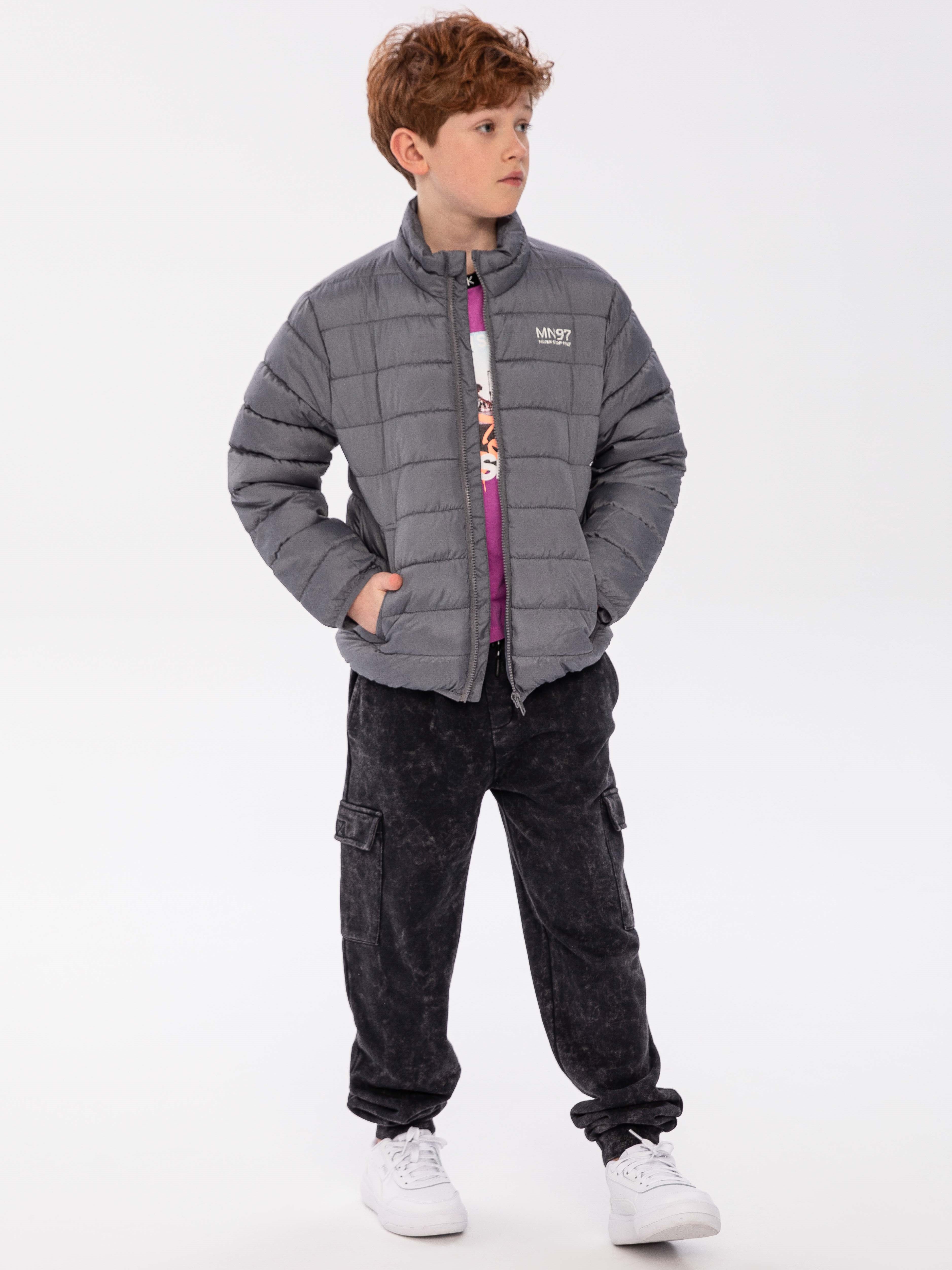 Акция на Дитяча демісезонна куртка для хлопчика Minoti 13coat 18 38552JNR 116-122 см Сіра от Rozetka