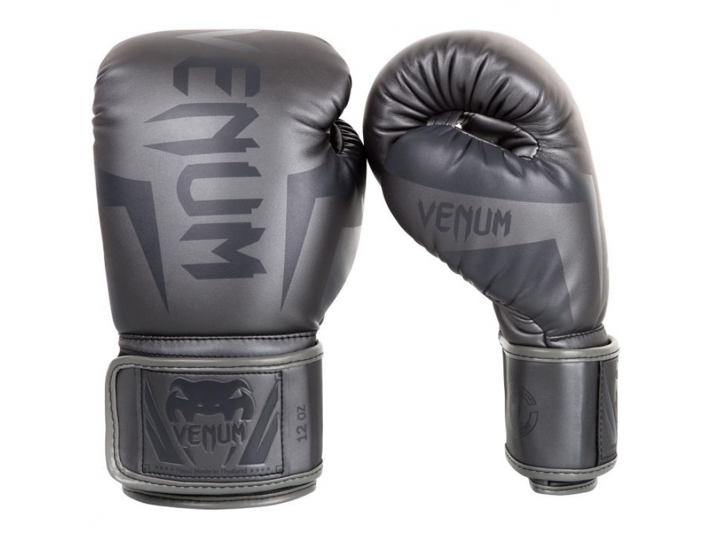 Перчатки боксерские VENUM Elite Boxing Gloves 14 унций серый (3985 ...