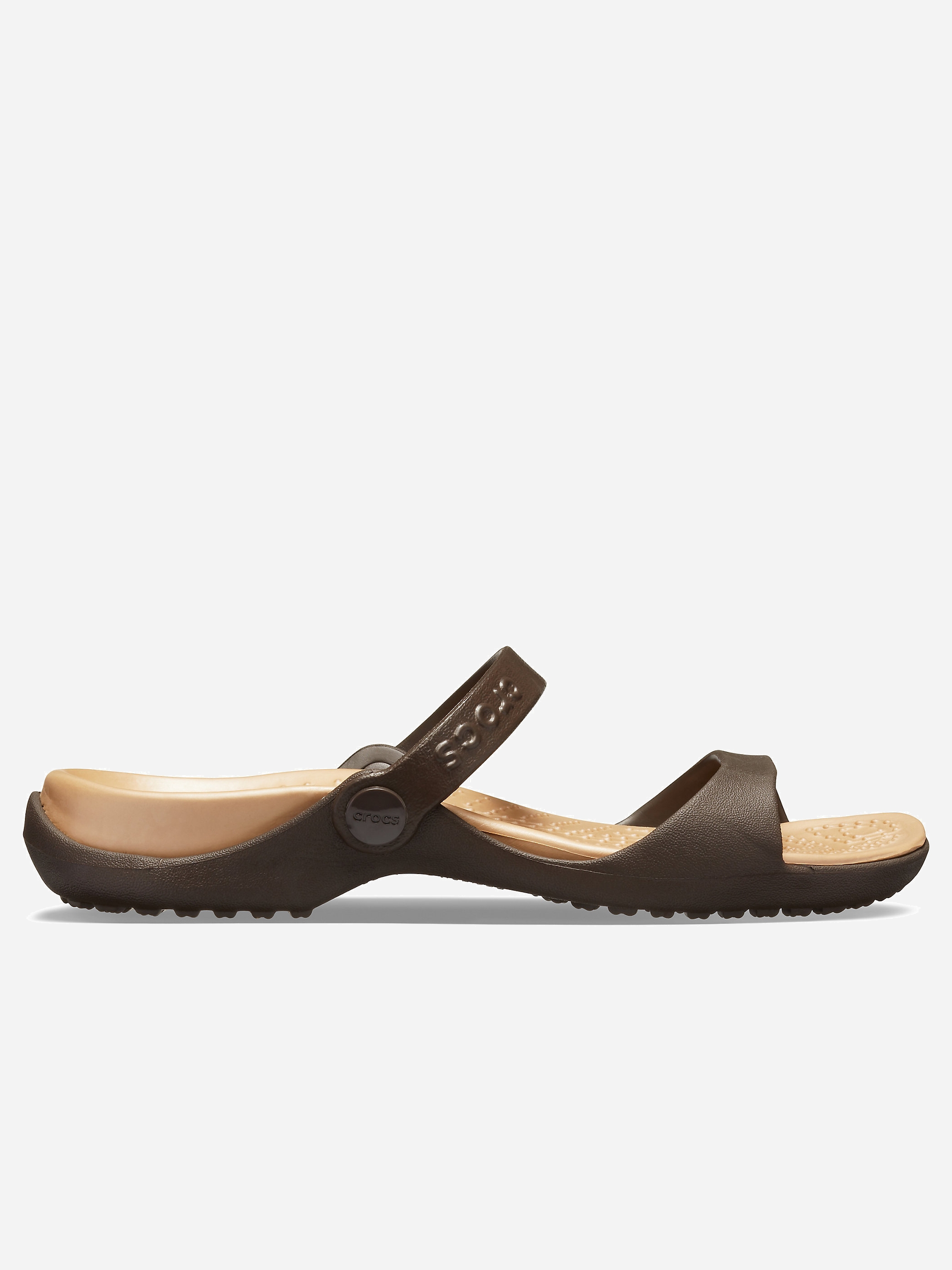 

Шлепанцы Crocs Jibbitz Cleo Sandal 10043-23Q-W6 36-37 22.9 см Espresso/Gold