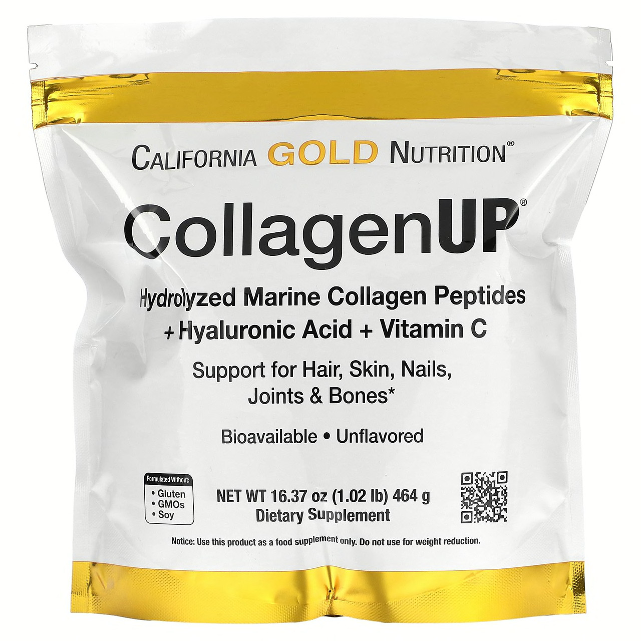 Морський колаген-пептид California GOLD Nutrition, CollagenUP 5000