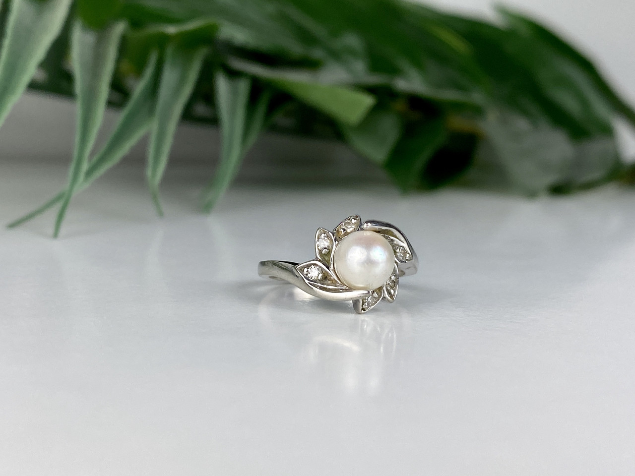 

Кольцо из белого золота с Жемчугом И Бриллиантами Жемчужная Страсть Sky Jewelry 2827 17