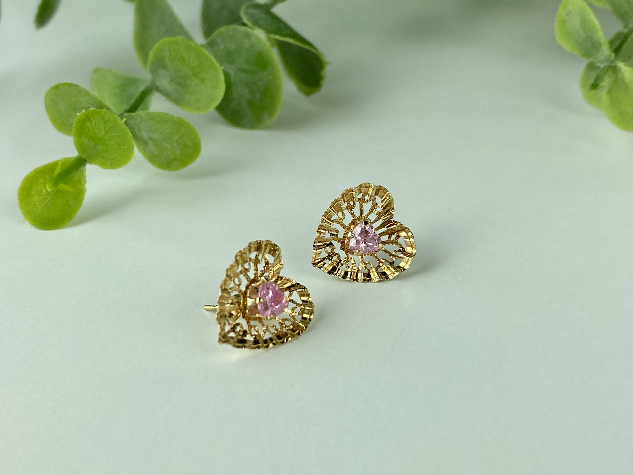 

Золотые серьги с Морганитом Сердце Sky Jewelry 1161