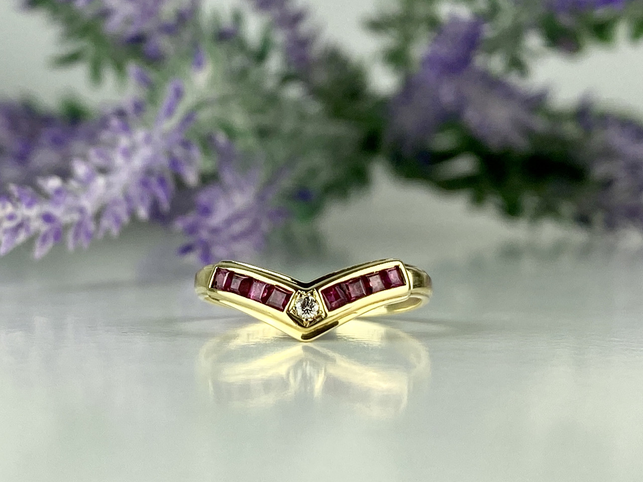 

Золотое кольцо с Рубинами И Бриллиантом Нежность Sky Jewelry 2827 17