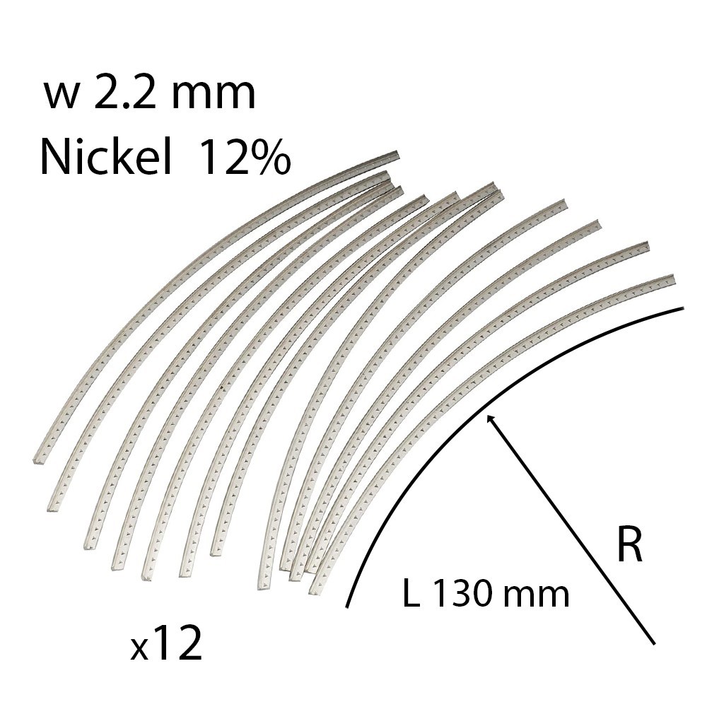 Лады для гитары Metallor Nickel Silver 2.2 mm MFR22 (12x130) – низкие ...