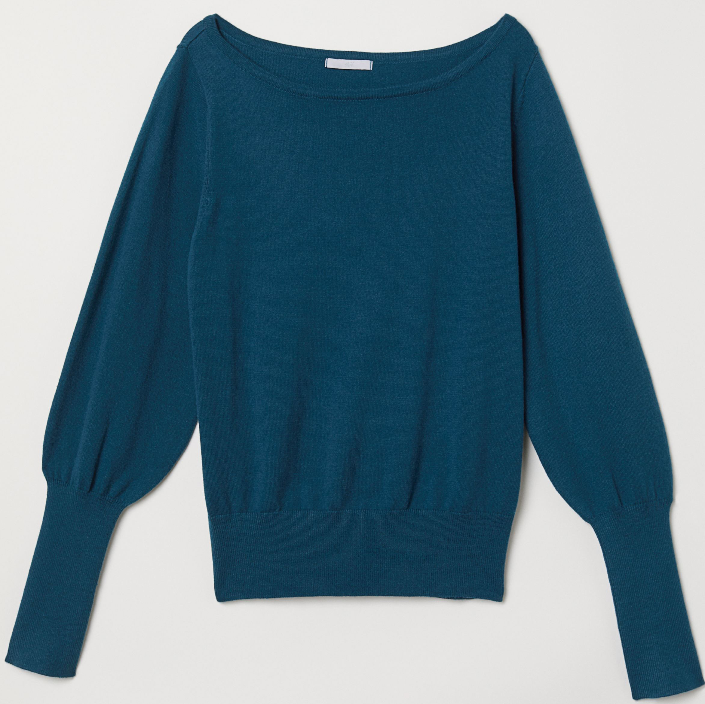 

Джемпер H&M 6517248  Темно-бирюзовый, Джемпер H&M 6517248 S Темно-бирюзовый
