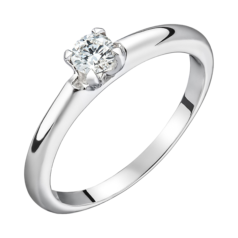 

Кольцо из белого золота с бриллиантом, 0,2ct 000034612 16.5 размера