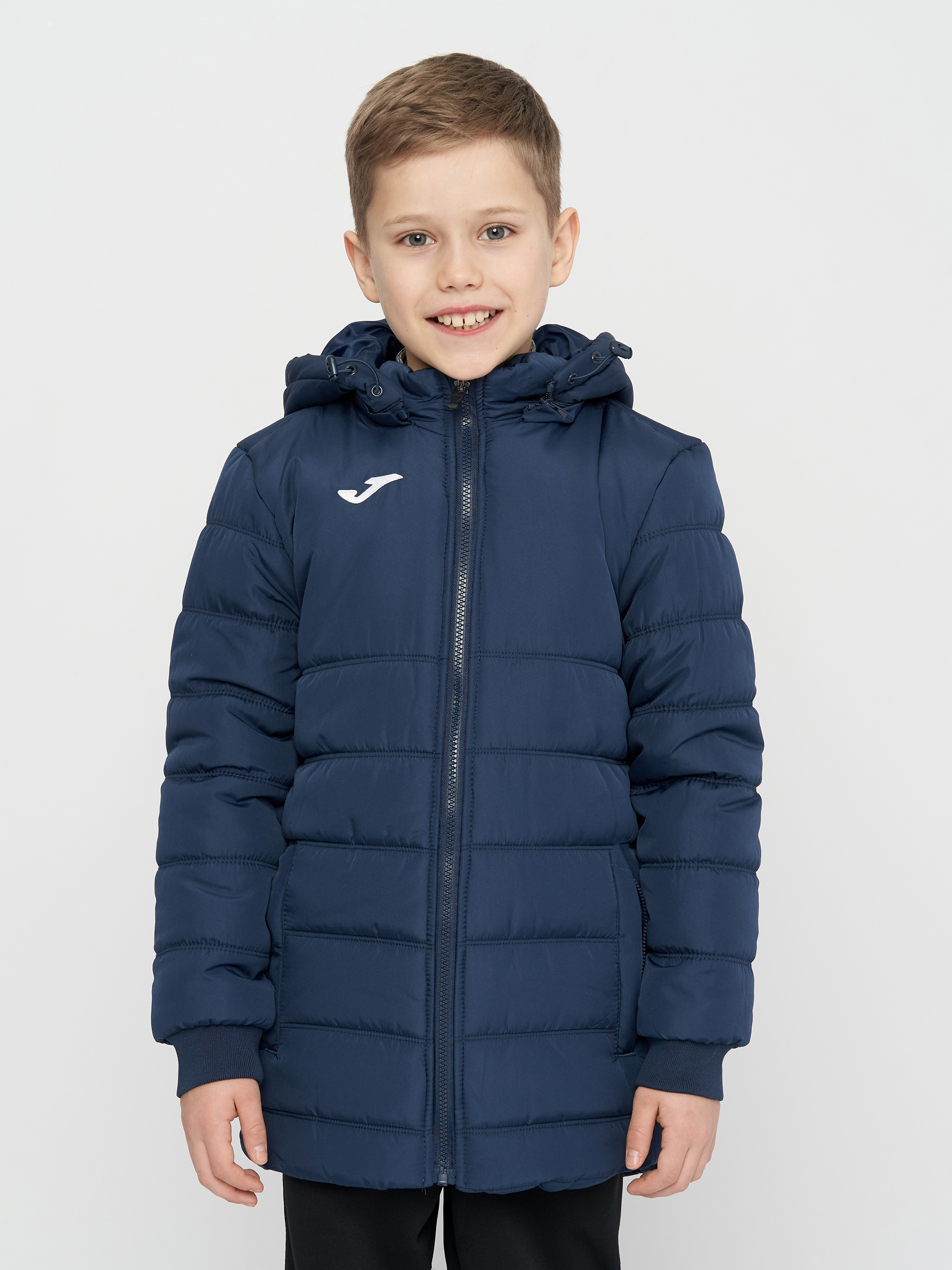 Акция на Дитяча зимова куртка для хлопчика Joma Urban IV 102258.331 109-117 см 5XS Темно-синя от Rozetka