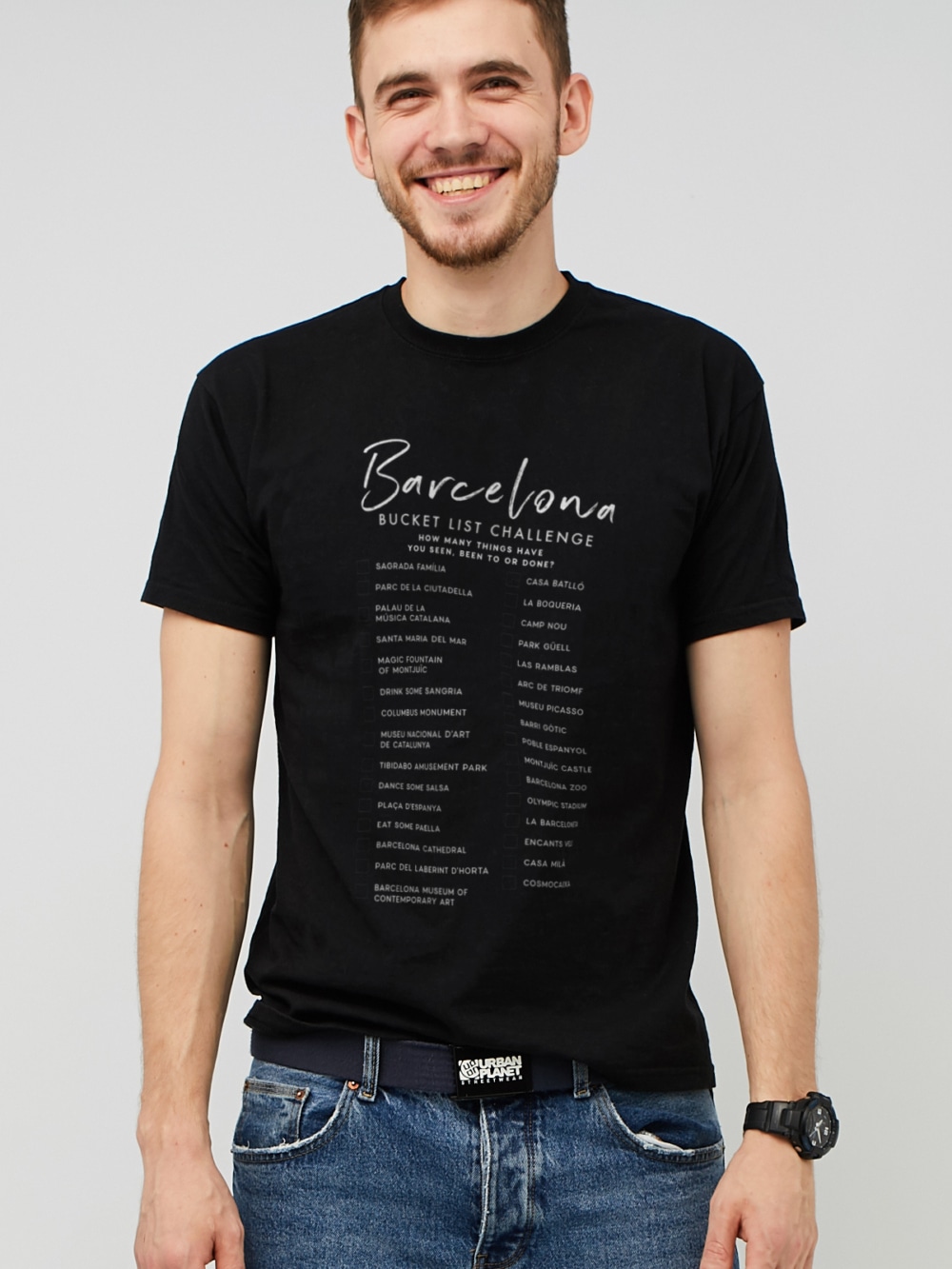 Футболка MEMO Barcelona. Bucket list challenge MM10050 XL Чорна від Rozetka на платформі USKIDKA Акція на Футболка MEMO Barcelona. Bucket list challenge MM10050 XL Чорна від Rozetka