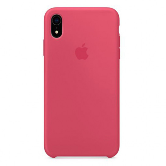 

Чехол Epik Silicone case (AAA) для Apple iPhone X (5.8")/XS (5.8") Розовый/Hibiscus