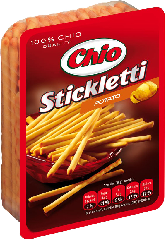 Акція на Упаковка соломки Chio Stickletti Potato соленая со вкусом жареной картошки 80 г х 30 шт (5996253000872) від Rozetka UA