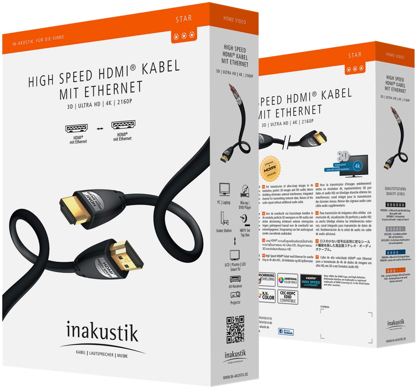 Акція на Кабель Inakustik Star High Speed HDMI Cable with Ethernet 0.75 м (324507) від Rozetka UA