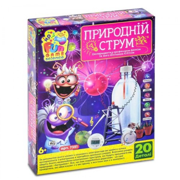 

Набор для опытов "Естественный ток", 20 деталей 7351