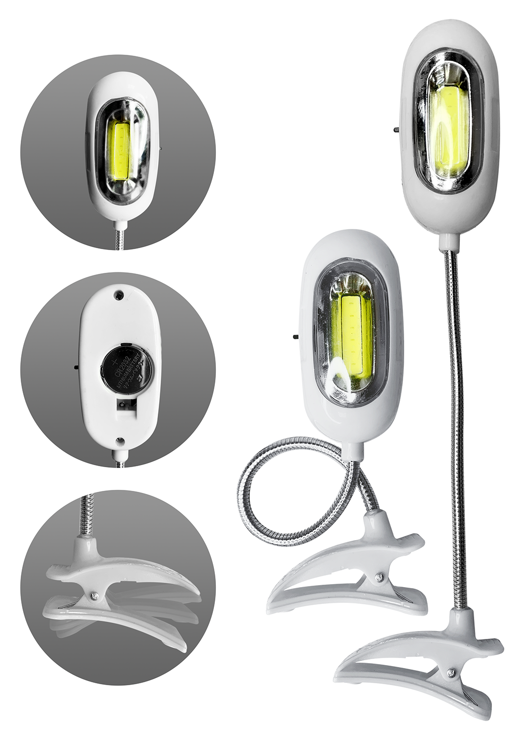 Светодиодный LED светильник Ever Pacific EP-266C гибкая лампа-фонарик с ...