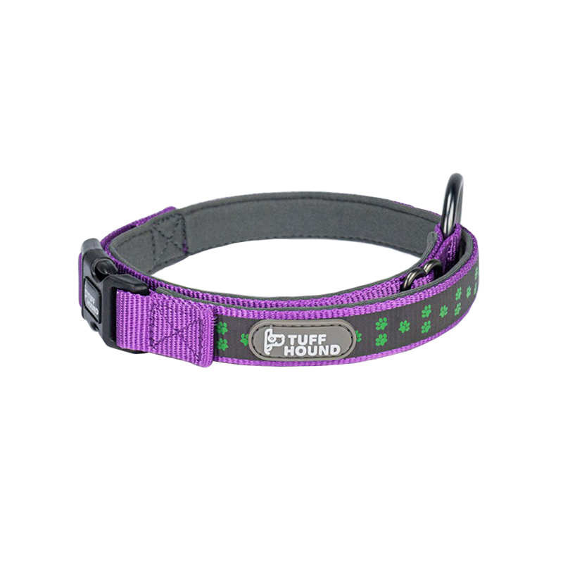 

Светоотражающий ошейник для собак TUFF HOUND 1537 Purple M с утяжкой