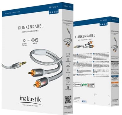 

Кабель Inakustik Premium 3.5mm Mini Jack > 2 x RCA 3.0 м (410003)