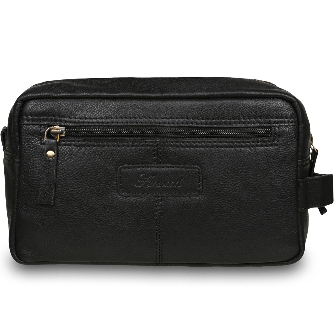 Несессер мужской кожаный (косметичка мужская) Ashwood M59 BLACK черный ...