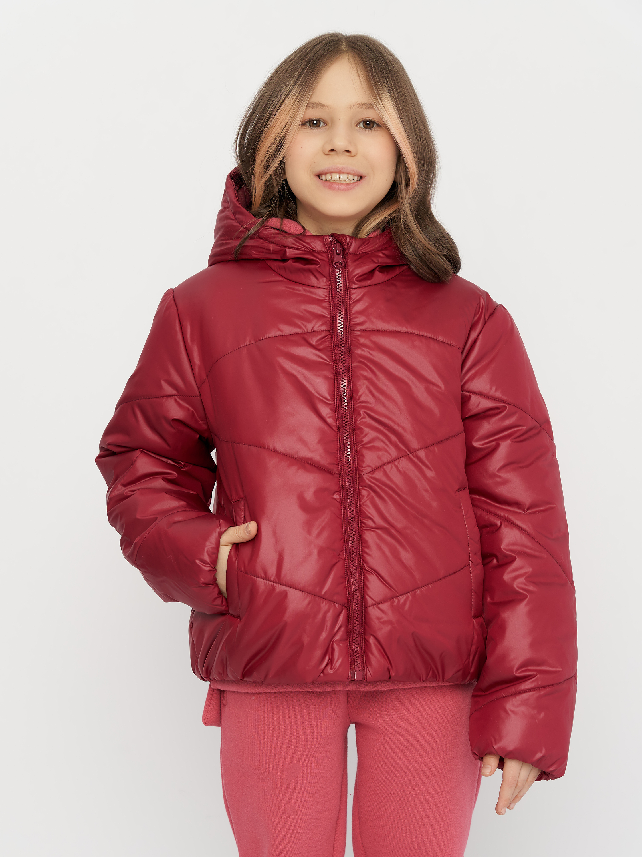 Акция на Дитяча демісезонна куртка для дівчинки Coccodrillo Outerwear Girl Kids ZC2152701OGK-017 98 см Червона от Rozetka