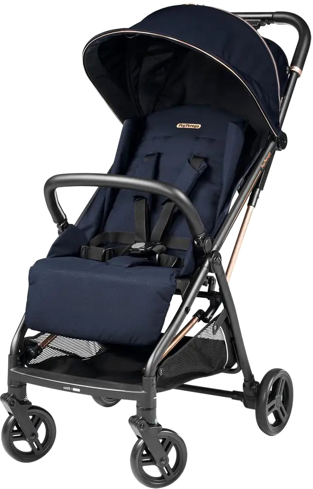 Коляска Peg-Perego Selfie Blue Shine компактная синяя (8005475424339 ...