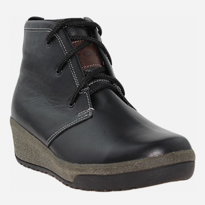 Акція на Жіночі зимові черевики низькі ROSS RR0317 37 23.5 см Чорні від Rozetka