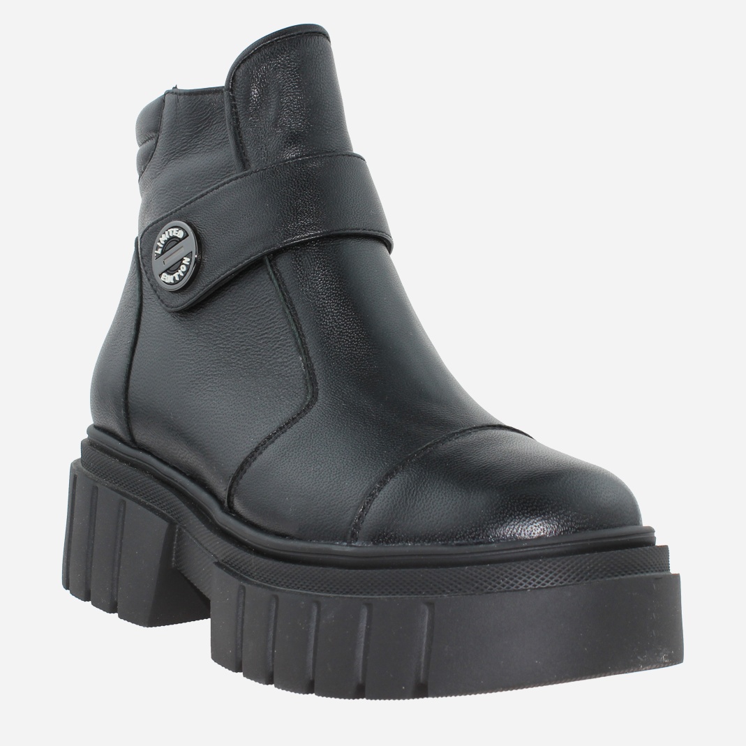 Акція на Жіночі зимові черевики низькі Emilio RE165 37 23.5 см Чорні від Rozetka