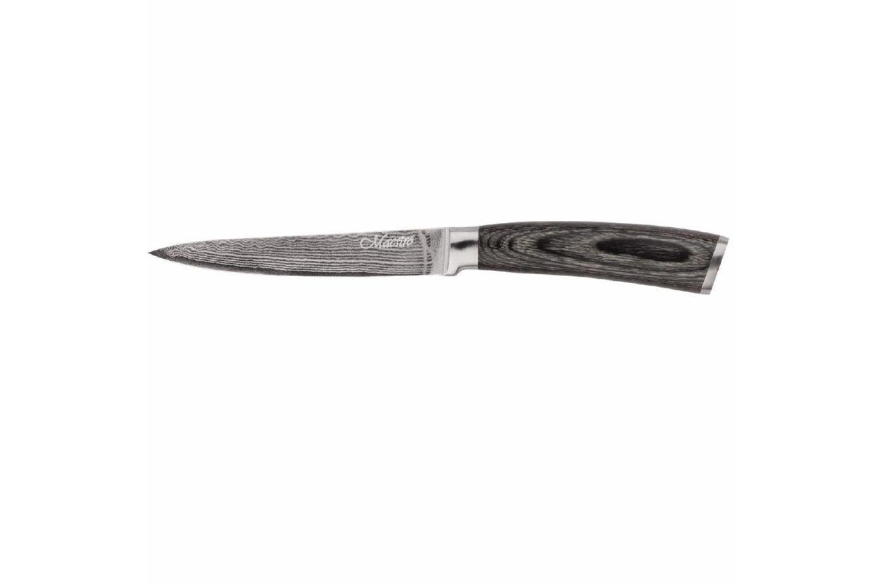 

Ніж кухонний універсальний Maestro Damascus Steel 12 см 1481-MR