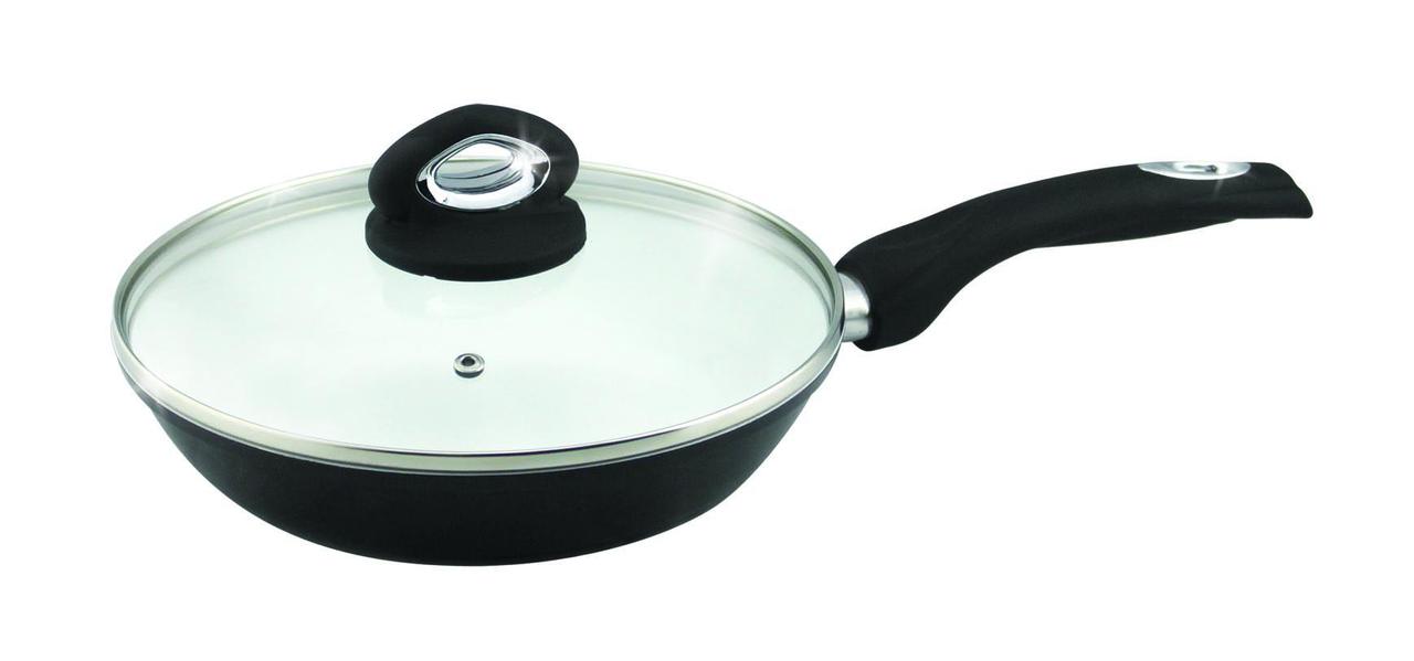 

Сковорода традиційна Barton Steel з кришкою 24см 7044-BS