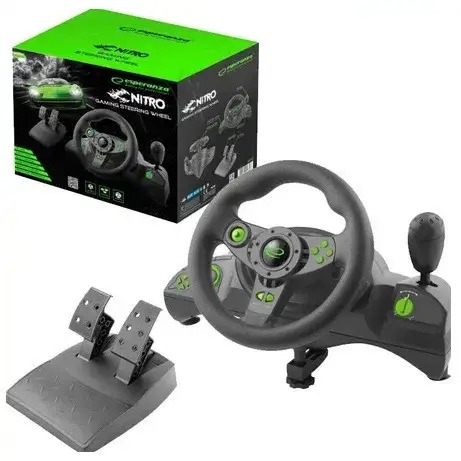 Игровой руль Esperanza PC/PS3 Black-Green (EGW102) – фото, отзывы ...