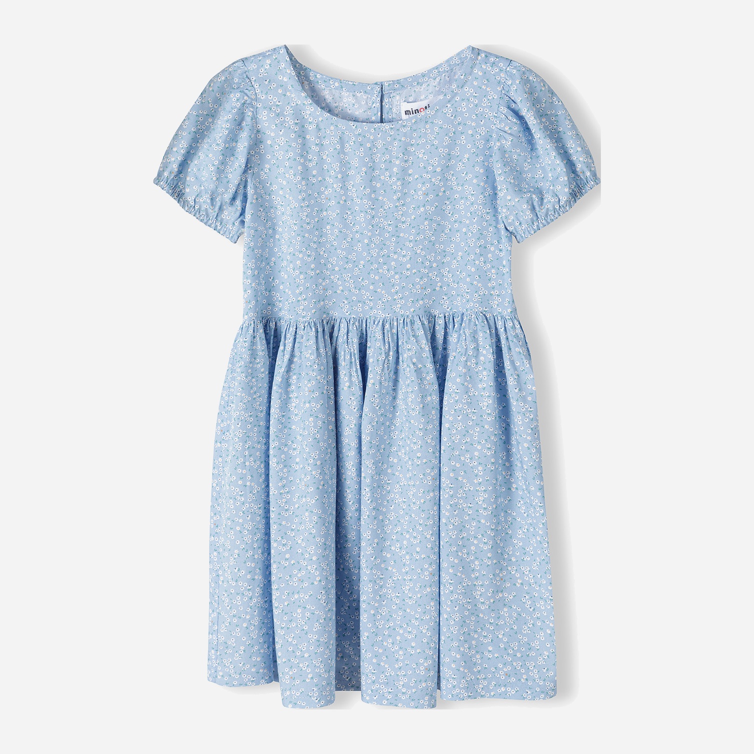 Акція на Дитяча літня сукня для дівчинки Minoti 14Dress 42 38755JNR 116-122 см Синя від Rozetka