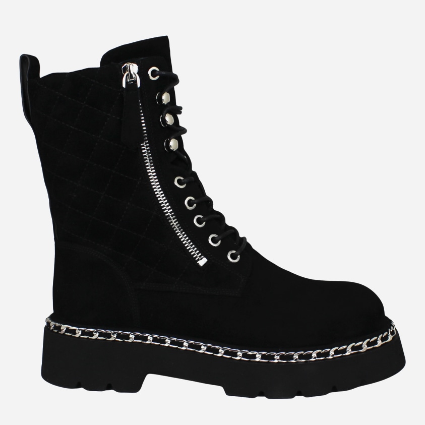 Акція на Жіночі зимові черевики високі Blizzarini 6869-0701-1M-20YJ1 40 25 см Чорні від Rozetka