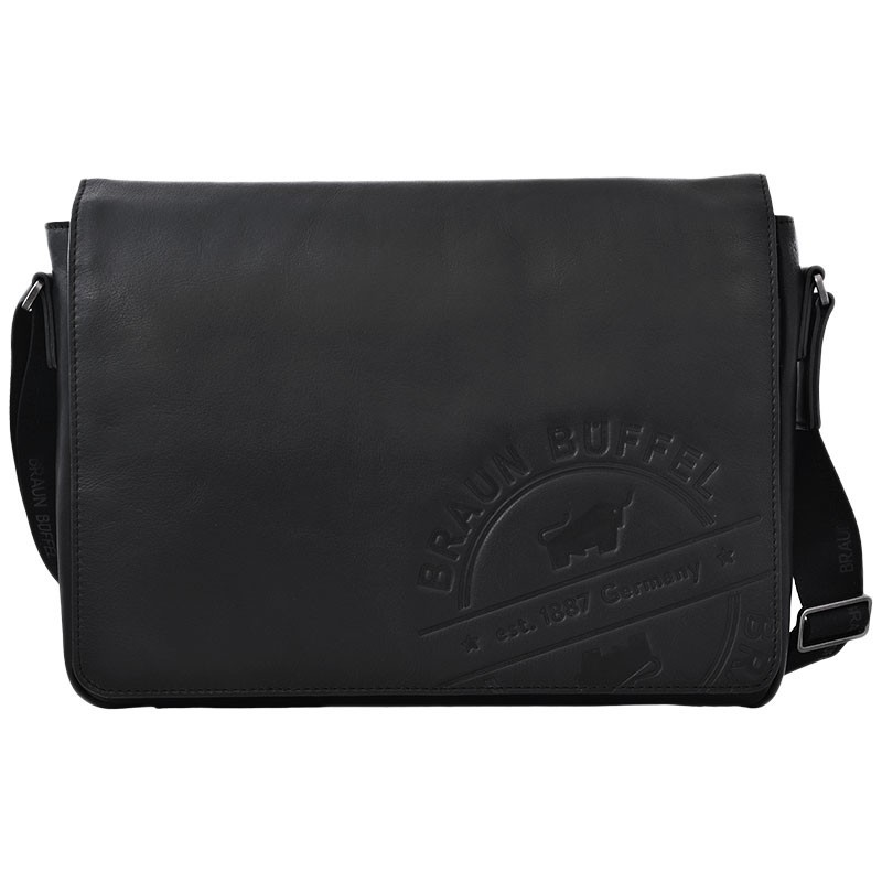 

Сумка-мессенджер Braun Bueffel PARMA LP с клапаном чёрная 36х26х8 см (57264-662-010)